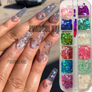 Glittering Butterfly Shape Nail Paillette Mirror Slice Mixed Holographic Art For Manicure Decoration Spangles 
Glittering Butterfly Shape Nail Paillette Mirror Slice Mixed Holographic Art For Manicure Decoration Spangles