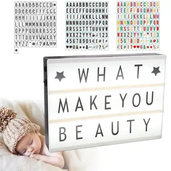 with 90 Letters Cinematic Light Cinematic Lamp Box Cinematic Light Box Gifts DIY Free Combination A4 Wedding Decor Party Cute
with 90 Letters Cinematic Light Cinematic Lamp Box Cinematic Light Box Gifts DIY Free Combination A4 Wedding Decor Party Cute