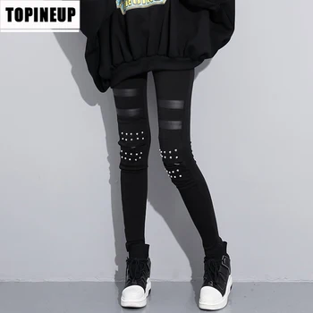 Push Up Black Gothic Leggings Women Skinny Pants With Rivet Patchwork Mujer Streetwear High Waist Punk Legging Trousers
Push Up Black Gothic Leggings Women Skinny Pants With Rivet Patchwork Mujer Streetwear High Waist Punk Legging Trousers