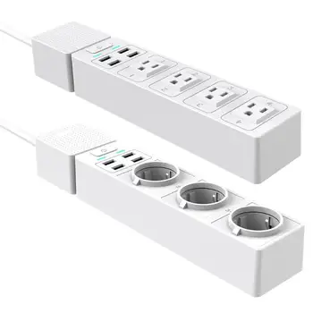 Smart Wifi Power Strip Multiple 4 USB Port APP Voice Control Charge Sockets Smartlink One-click Code Single Output Control New
Smart Wifi Power Strip Multiple 4 USB Port APP Voice Control Charge Sockets Smartlink One-click Code Single Output Control New