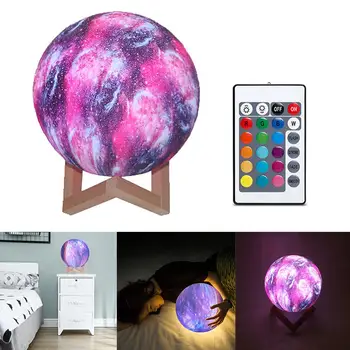 10cm 3D Moon Night Light 16 Colors Remote Control Rechargeable Lamp new strange table lamp For Christmas Gift
10cm 3D Moon Night Light 16 Colors Remote Control Rechargeable Lamp new strange table lamp For Christmas Gift