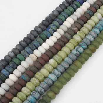 5*8mm Natural Matte Labradorite Agates Jades Round Loose Rondelle Stone Beads For Jewelry DIY Making Bracelet Accessories 15'' 
5*8mm Natural Matte Labradorite Agates Jades Round Loose Rondelle Stone Beads For Jewelry DIY Making Bracelet Accessories 15''