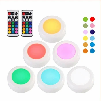 6Pcs RGB Cabinet Light Wireless Dimmable Touch Sensor LED Night Lamps Battery Power Remote Control for Kitchen Wardrobe
6Pcs RGB Cabinet Light Wireless Dimmable Touch Sensor LED Night Lamps Battery Power Remote Control for Kitchen Wardrobe