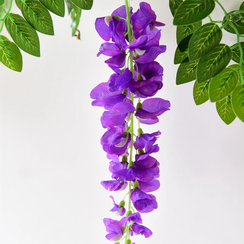 7 футов 2 м цветочная гирлянда искусственная Глициния искусственные растения