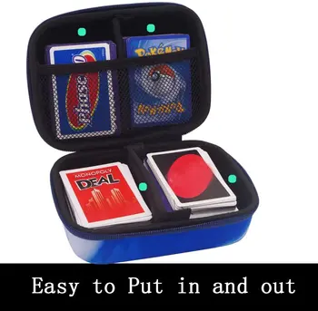 EVA Hard Case Compatible Phase 10 Card Game. Fits up to 360 Cards. Includes 2 Removable Divider(Blue)
EVA Hard Case Compatible Phase 10 Card Game. Fits up to 360 Cards. Includes 2 Removable Divider(Blue)