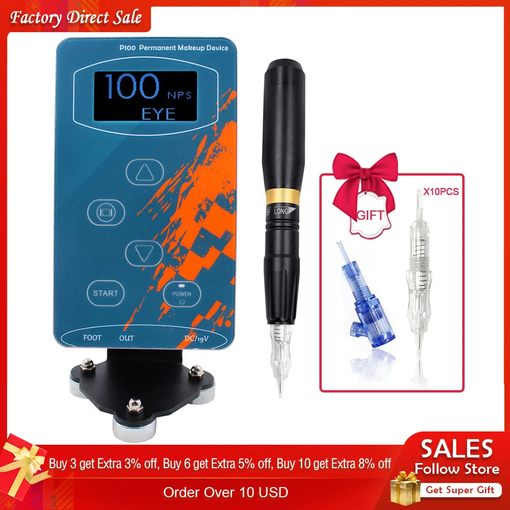 Biomaser Eyebrow Tattoo Machine Rotary Pen For Permanent Makeup Eyebrows Microblading Makeup DIY Kit With Tattoo Needle
Biomaser Eyebrow Tattoo Machine Rotary Pen For Permanent Makeup Eyebrows Microblading Makeup DIY Kit With Tattoo Needle