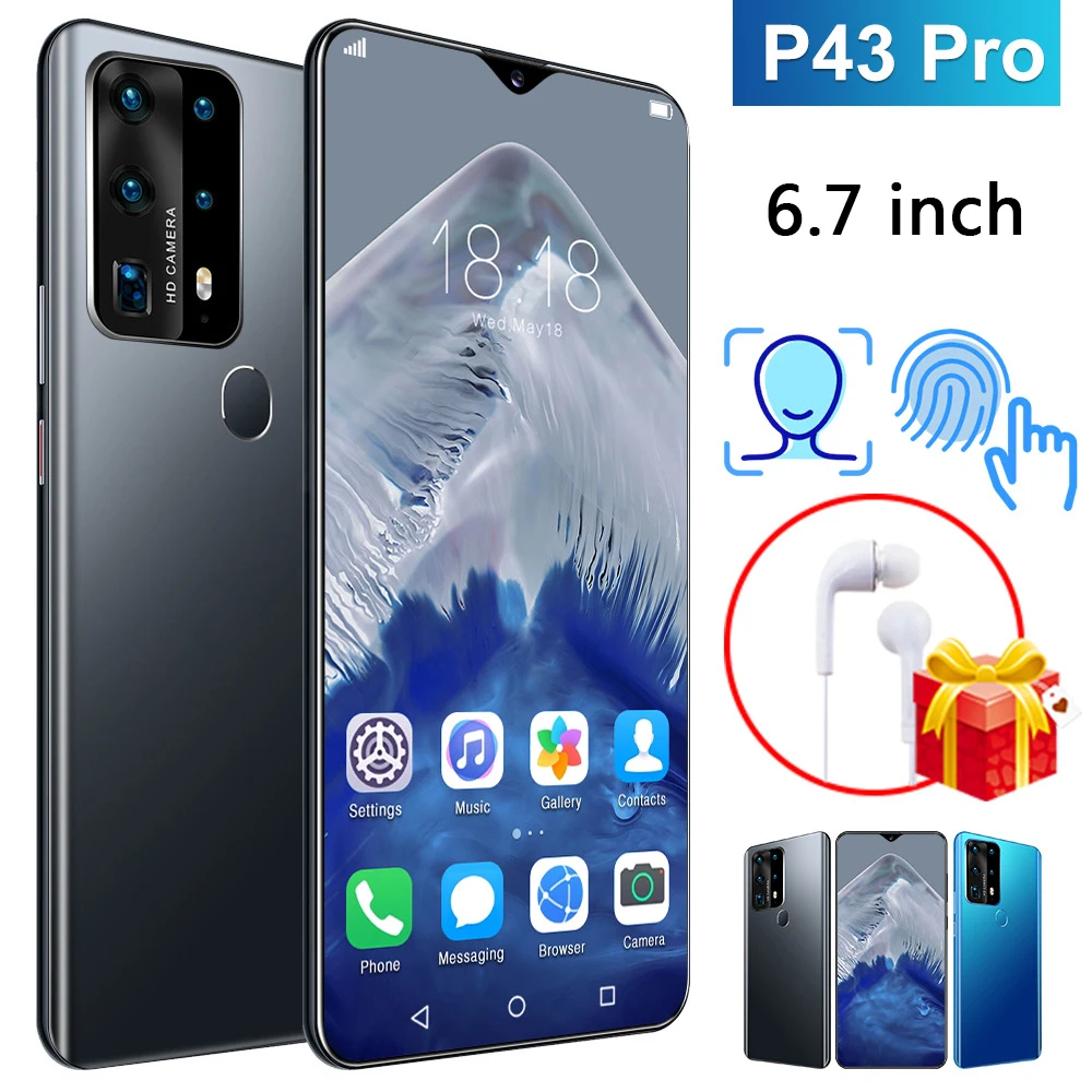 In Stock 6.7 Inch P43 Pro Global Version Phone 8GB RAM 256GB ROM Snapdragon 855 Octa Core 5 camera 4800mah 2020 4G LTE NFC
In Stock 6.7 Inch P43 Pro Global Version Phone 8GB RAM 256GB ROM Snapdragon 855 Octa Core 5 camera 4800mah 2020 4G LTE NFC