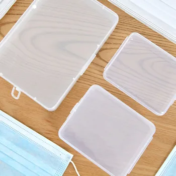 3Pcs Small Size Dustptoof Mask Container Box Transparent Mask Storage Box Plastic Musk Storing Box for Home (White)
3Pcs Small Size Dustptoof Mask Container Box Transparent Mask Storage Box Plastic Musk Storing Box for Home (White)