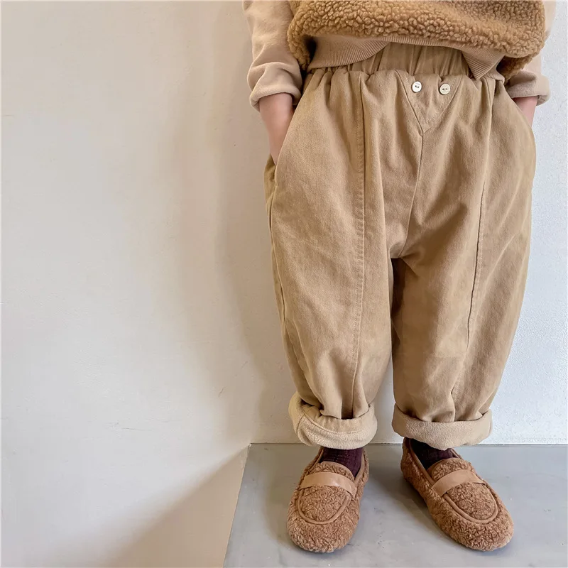 Pants Ankle Length Elastic Waist Loose Solid Cotton New Fashion Comfortable Cute Lovely Simple Spring Auutmn Children Unisex
Pants Ankle Length Elastic Waist Loose Solid Cotton New Fashion Comfortable Cute Lovely Simple Spring Auutmn Children Unisex