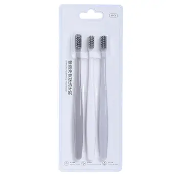 3Pcs/Set Ultra Soft Spiral Charcoal Bristles Toothbrush Oral Care Hygiene Household Eco Friendly Teeth Whitening Tool
3Pcs/Set Ultra Soft Spiral Charcoal Bristles Toothbrush Oral Care Hygiene Household Eco Friendly Teeth Whitening Tool