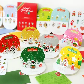 Creative Christmas Card Cute Cartoon DIY Handmade 3d Card With Envelope Christmas Greeting Card
Creative Christmas Card Cute Cartoon DIY Handmade 3d Card With Envelope Christmas Greeting Card