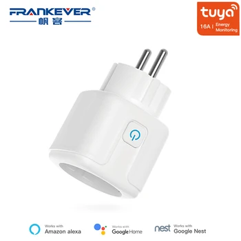 FrankEver EU Smart Plug with Power Monitoring Surge Protector 16A Wifi Socket Voice Control Work with Alexa Google Home
FrankEver EU Smart Plug with Power Monitoring Surge Protector 16A Wifi Socket Voice Control Work with Alexa Google Home