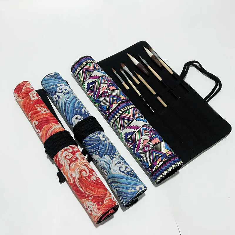 Handmade Canvas Art Large-Volume Brush Bag Multi-functional Brush Pen Curtain Oil Painting Gouache Pen Storage Volume Pencil Cas
Handmade Canvas Art Large-Volume Brush Bag Multi-functional Brush Pen Curtain Oil Painting Gouache Pen Storage Volume Pencil Cas
