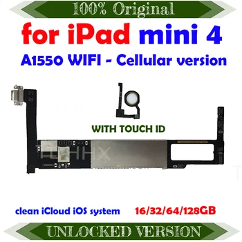 A1550 Original Unlocked For iPad MINI 4 Motherboard with /without touch ID Clean iCloud Logic Board With Full Chips
A1550 Original Unlocked For iPad MINI 4 Motherboard with /without touch ID Clean iCloud Logic Board With Full Chips