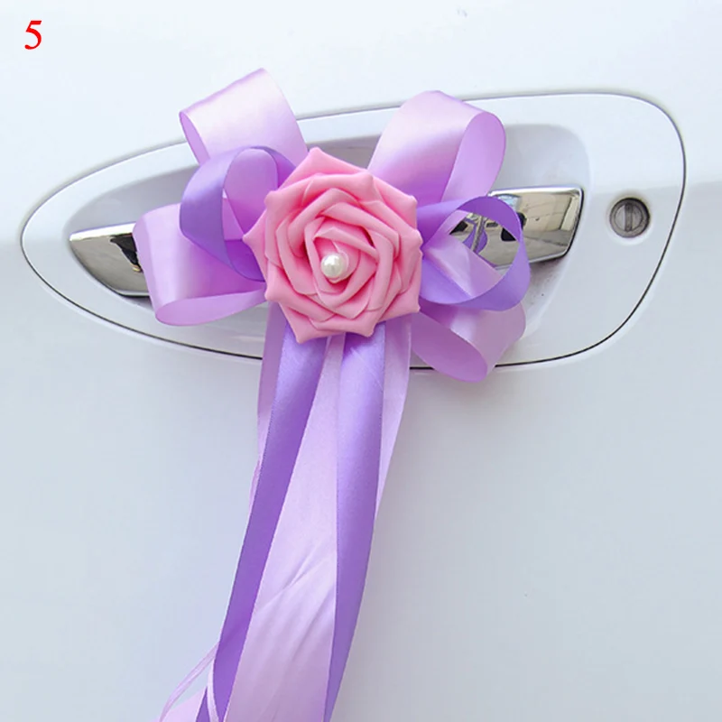 12 Colors 17x35cm Door Handles Wedding Car Flower Knot Ribbon Decorations 2019 Beautiful Party Festival Supplies Rearview Mirror 
12 Colors 17x35cm Door Handles Wedding Car Flower Knot Ribbon Decorations 2019 Beautiful Party Festival Supplies Rearview Mirror