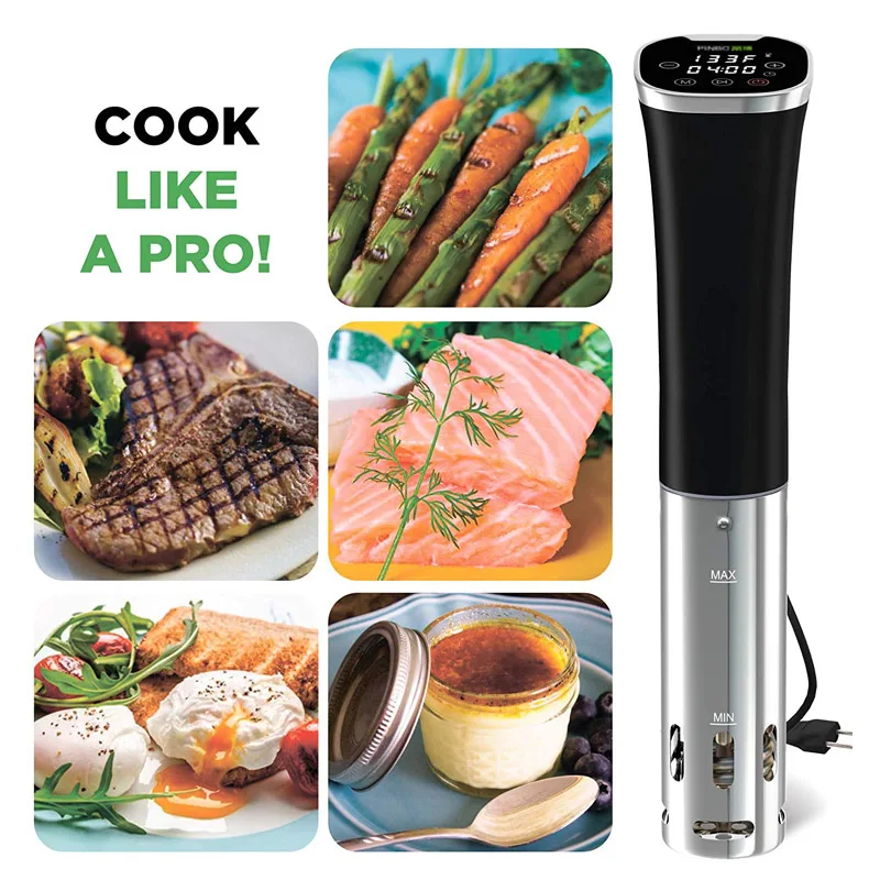 SV800B Low Temperature Slow Cooking Machine Sousvide Molecular Vacuum Cooking Steak Cooking Intelligent Touch Screen Commercial
SV800B Low Temperature Slow Cooking Machine Sousvide Molecular Vacuum Cooking Steak Cooking Intelligent Touch Screen Commercial