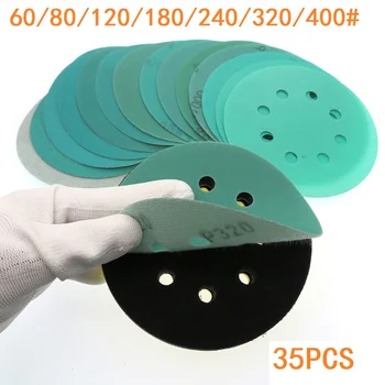35pcs 5inch 8-Hole 125mm Sandpapers Flocking Film Sanding Discs Set 60/80/120/180/240/320/400 Grit Sander Polishing
35pcs 5inch 8-Hole 125mm Sandpapers Flocking Film Sanding Discs Set 60/80/120/180/240/320/400 Grit Sander Polishing