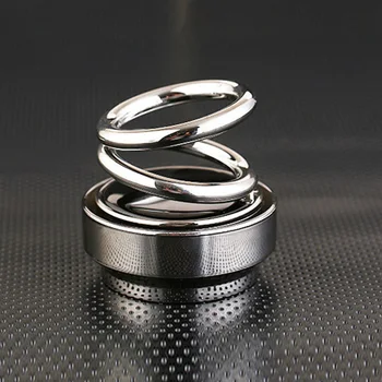 Solar Double Ring Rotating Suspension Car Perfume Air Freshener Car Styling 
Solar Double Ring Rotating Suspension Car Perfume Air Freshener Car Styling