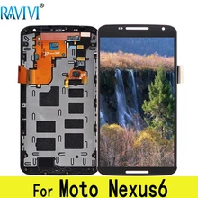 Ensemble écran tactile LCD de remplacement, pour Google Motorola Moto Nexus 6 XT1100=