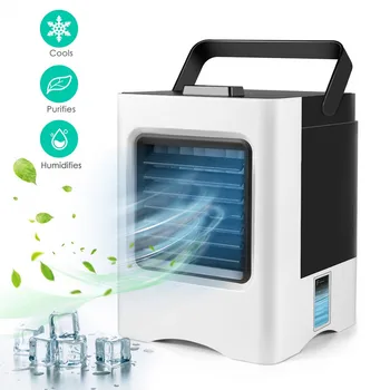 Portable Air Conditioner Fan 4 in 1 Personal USB Air Cooler Mini Purifier Humidifier Rechargeable Fan For Home Office
Portable Air Conditioner Fan 4 in 1 Personal USB Air Cooler Mini Purifier Humidifier Rechargeable Fan For Home Office