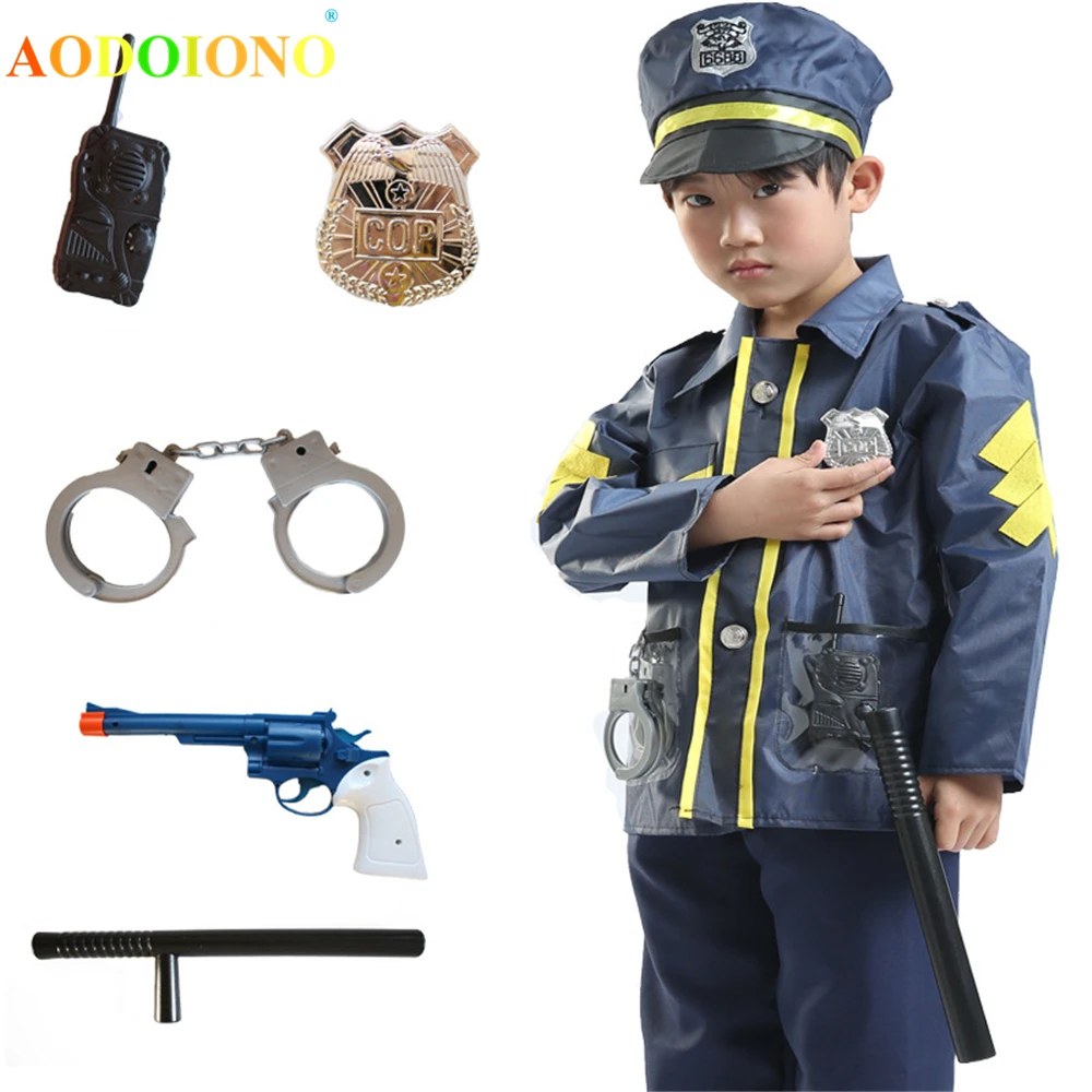 7Pcs Children Pretend Play Toy Cosplay Simulation Policeman Uniform Suit Playing Set for Boys Interest Development Role Kits
7Pcs Children Pretend Play Toy Cosplay Simulation Policeman Uniform Suit Playing Set for Boys Interest Development Role Kits