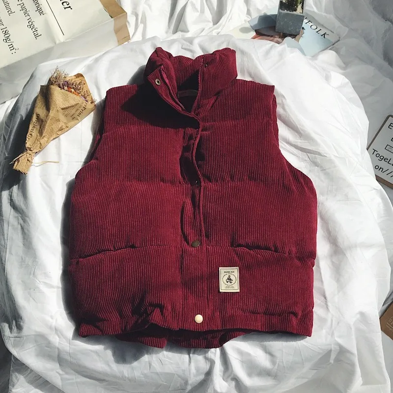 Vintage Fashion Winter Warm Mens Loose Corduroy Waistcoats Casual Big Size Single Breasted Stand Collar Male Sleeveless Vests
Vintage Fashion Winter Warm Mens Loose Corduroy Waistcoats Casual Big Size Single Breasted Stand Collar Male Sleeveless Vests