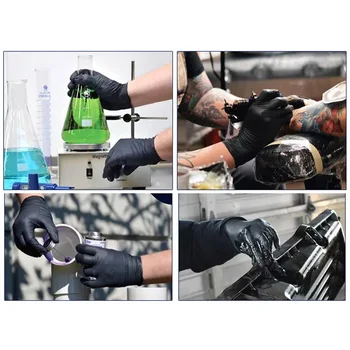 100PCS Black Disposable Gloves Latex Dishwashing Kitchen Medical Work Rubber Garden Gloves Universal For Left and Right Hand
100PCS Black Disposable Gloves Latex Dishwashing Kitchen Medical Work Rubber Garden Gloves Universal For Left and Right Hand