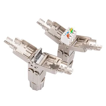 RJ45 Networking Connector Cat6A Cat7 RJ45 Network Full Shielding Tool-free Connection Module Plugs RJ45 Coupler Lan Adapter
RJ45 Networking Connector Cat6A Cat7 RJ45 Network Full Shielding Tool-free Connection Module Plugs RJ45 Coupler Lan Adapter