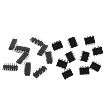 10 x LM324N Low Power Quad DIP-14 Operational Amplifier. & 10x LM358N Low Power 8-Pin Dual Operational Amplifier
10 x LM324N Low Power Quad DIP-14 Operational Amplifier. & 10x LM358N Low Power 8-Pin Dual Operational Amplifier