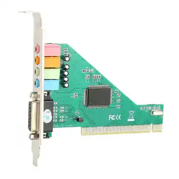 PCI Sound Card Channel 4.1 for Computer Desktop Internal Audio Karte Stereo Surround CMI8738
PCI Sound Card Channel 4.1 for Computer Desktop Internal Audio Karte Stereo Surround CMI8738