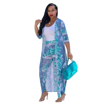 Women Two Piece Sets 2020 Ladies Long Cardigans Top and Pants Set Fashion Flower Print Two Piece Outfits Autumn Summer Women Set
Women Two Piece Sets 2020 Ladies Long Cardigans Top and Pants Set Fashion Flower Print Two Piece Outfits Autumn Summer Women Set