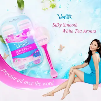 2pc/pack Gillette Venus Women Razor Snap With Embrace Safety Razor Blades 3 Layer Razor Blade Female Shaving Razor
2pc/pack Gillette Venus Women Razor Snap With Embrace Safety Razor Blades 3 Layer Razor Blade Female Shaving Razor