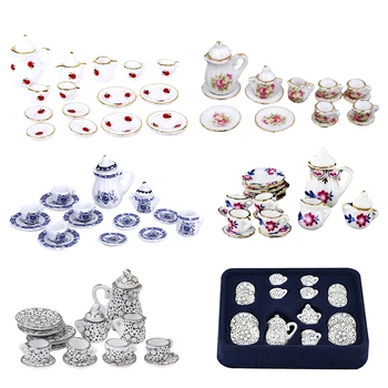 15pcs/set Dollhouse Set Mini Ceramic Cup Pot Set Model Doll House Scene Decoration Dollhouse Accessories Color Random
15pcs/set Dollhouse Set Mini Ceramic Cup Pot Set Model Doll House Scene Decoration Dollhouse Accessories Color Random