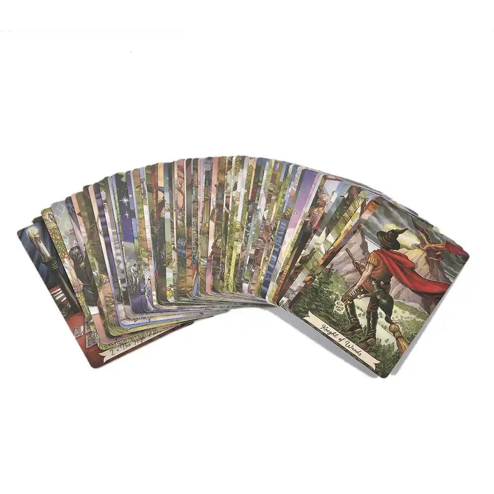 78 pcs sheets cards board game everyday witch tarot cards