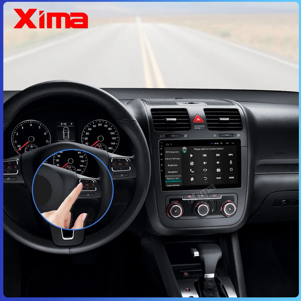 Автомагнитола на Android 9 0 с GPS мультимедийный плеер для Volkswagen Skoda Octavia golf 5 6 touran passat B6