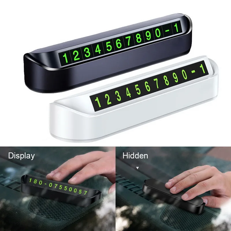 Car Temporary Parking Card Phone Number Card Luminous Night Light Plate Telephone Number Car Park Stop Automobile Accessories
Car Temporary Parking Card Phone Number Card Luminous Night Light Plate Telephone Number Car Park Stop Automobile Accessories