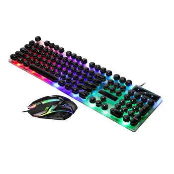 Waterproof Wired Gaming Keyboard Mechanical Feeling Backlit Keyboards USB 104 Keycaps Keyboard Computer Game Keyboards
Waterproof Wired Gaming Keyboard Mechanical Feeling Backlit Keyboards USB 104 Keycaps Keyboard Computer Game Keyboards