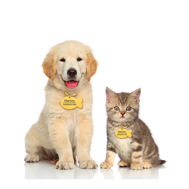 Anti-lost Customized Cat Dog Collar Accessories Personalized ID Dog C at Name Phone Number Pet ID Tags for Puppy Free Engraving 
Anti-lost Customized Cat Dog Collar Accessories Personalized ID Dog C at Name Phone Number Pet ID Tags for Puppy Free Engraving