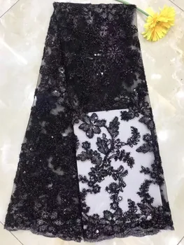 NIAI Latest Nigerian French Sequins Lace Fabrics Embroidered African Lace Fabric 2019 High Quality Mesh Lace Material
NIAI Latest Nigerian French Sequins Lace Fabrics Embroidered African Lace Fabric 2019 High Quality Mesh Lace Material