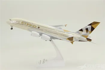 Assembled Aircraft Model Airbus A380-800 UAE Etihad Airways ABS with Landing Gear 1: 200 Scale Aviation Collection Model Toys
Assembled Aircraft Model Airbus A380-800 UAE Etihad Airways ABS with Landing Gear 1: 200 Scale Aviation Collection Model Toys