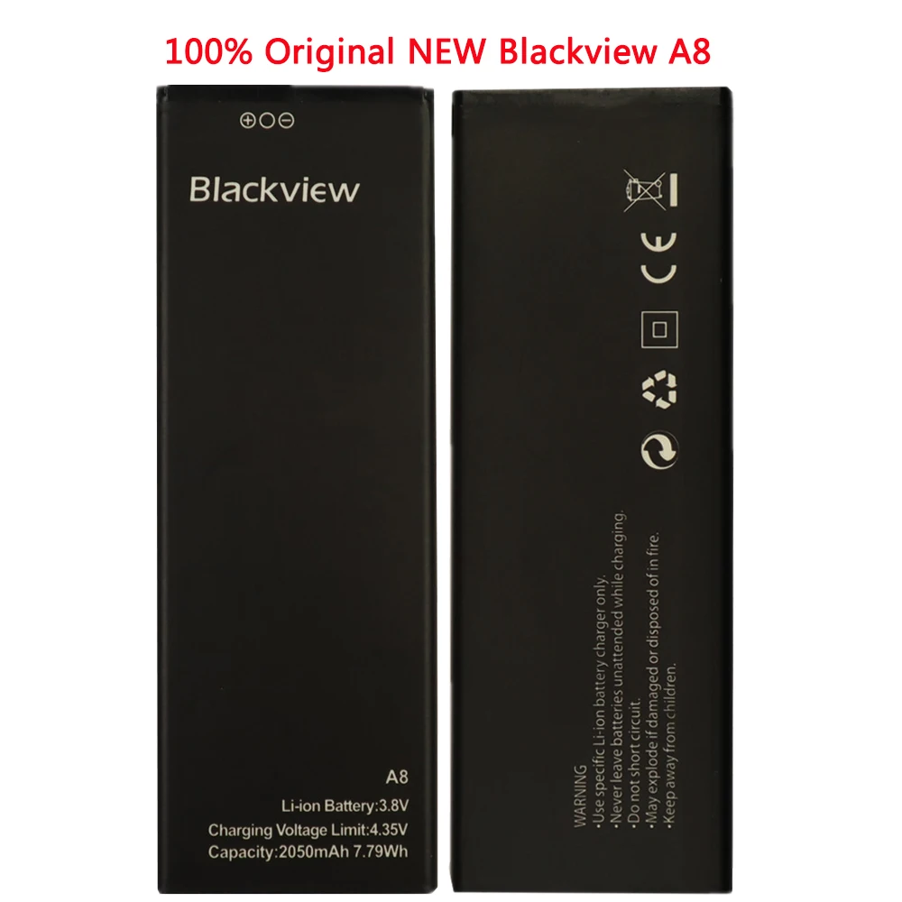 Фото 100% Оригинальная батарея Blackview A8 2050 мАч запасная для A 8 смартфона Бесплатная