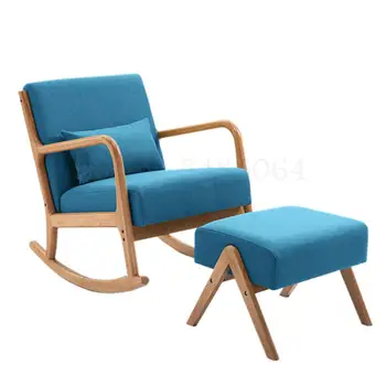 Solid Wood Fabric Single Chair Small Lazy Chair Net Red Rocking Chair Nordic Single Sofa Chair Light Luxury Tatami Sofa
Solid Wood Fabric Single Chair Small Lazy Chair Net Red Rocking Chair Nordic Single Sofa Chair Light Luxury Tatami Sofa