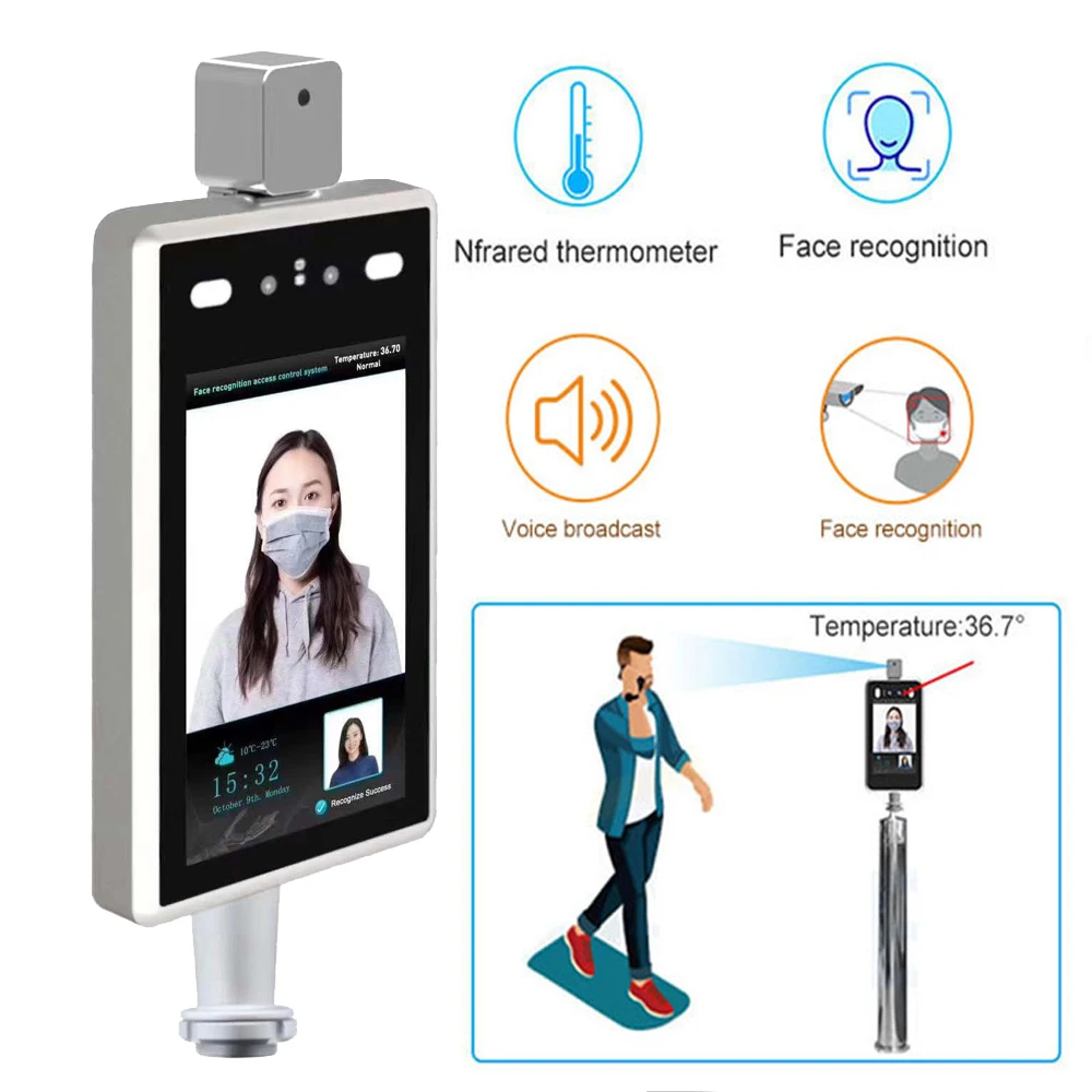 7inch Body Temperature Facial Recognition Camera ip thermal security camera thermal Human Detect Access Control Face Recognize
7inch Body Temperature Facial Recognition Camera ip thermal security camera thermal Human Detect Access Control Face Recognize