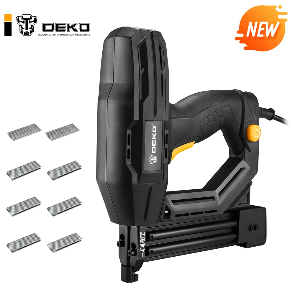 DEKO DKET02 Electric Tacker and Stapler Furniture Staple Gun for Frame with Staples & Woodworking Tool
DEKO DKET02 Electric Tacker and Stapler Furniture Staple Gun for Frame with Staples & Woodworking Tool