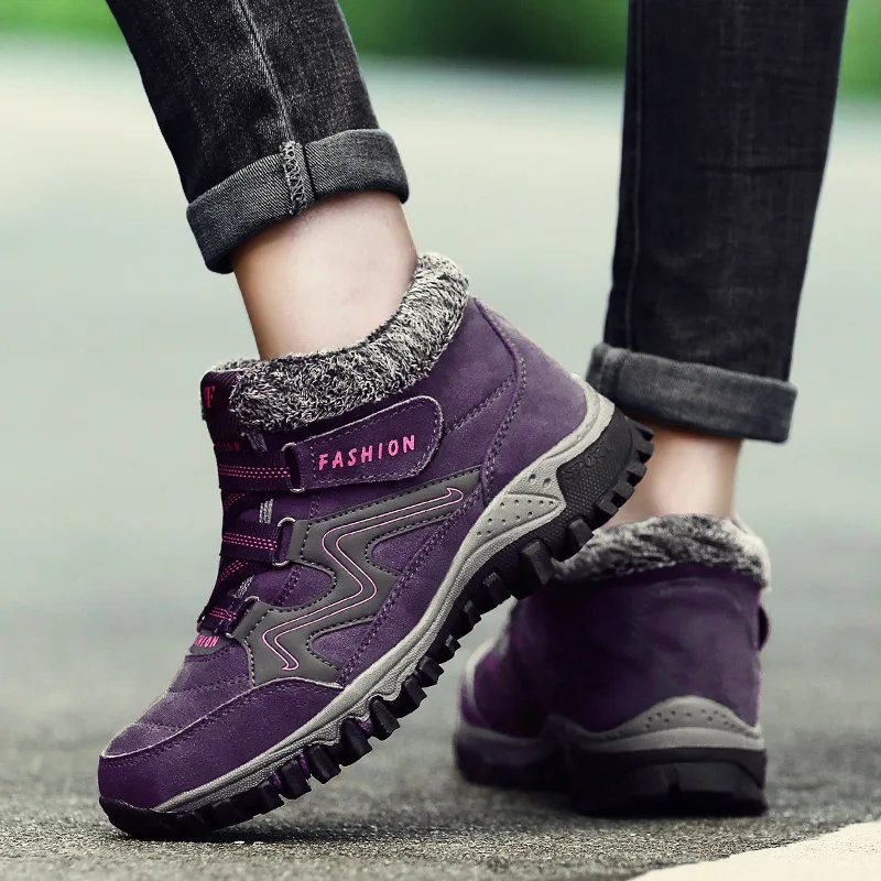Winter Women's Snow Boots Leather Women Warm Thick Plush Snow Boots Waterproof Female Wedge Suede Boots Non-Slip Lady Shoes
Winter Women's Snow Boots Leather Women Warm Thick Plush Snow Boots Waterproof Female Wedge Suede Boots Non-Slip Lady Shoes