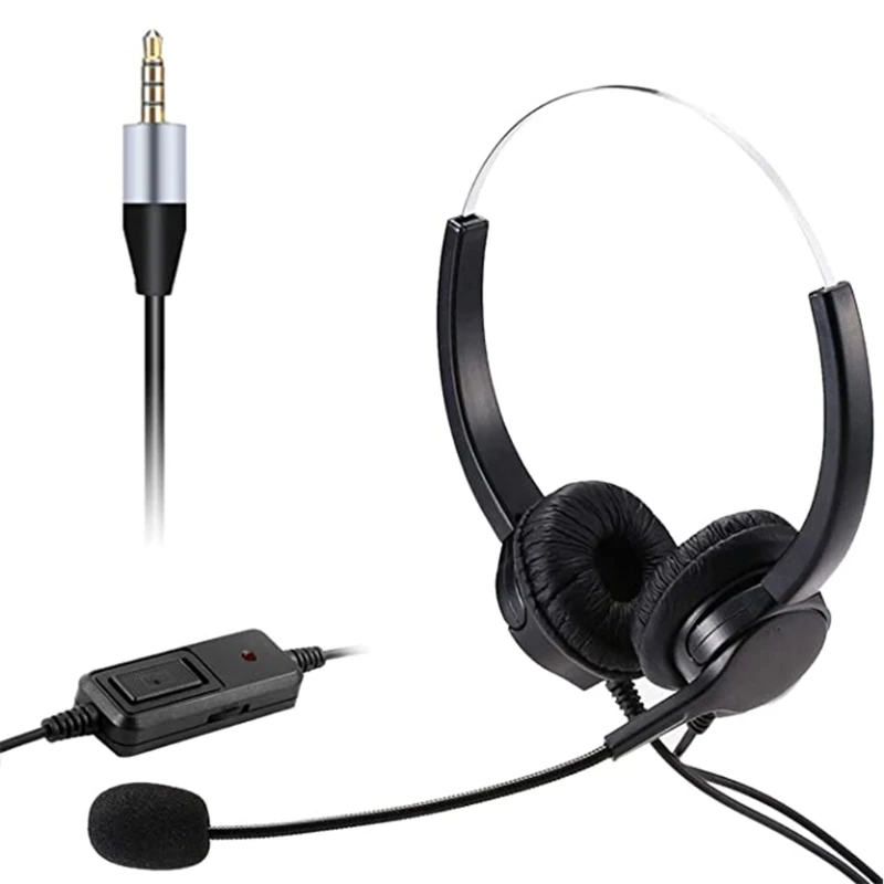 Telephone Traffic Headset 3.5mm Noise Cancelling Headset Gaming Computer Learning Headphone Adjustable Microphone Volume
Telephone Traffic Headset 3.5mm Noise Cancelling Headset Gaming Computer Learning Headphone Adjustable Microphone Volume