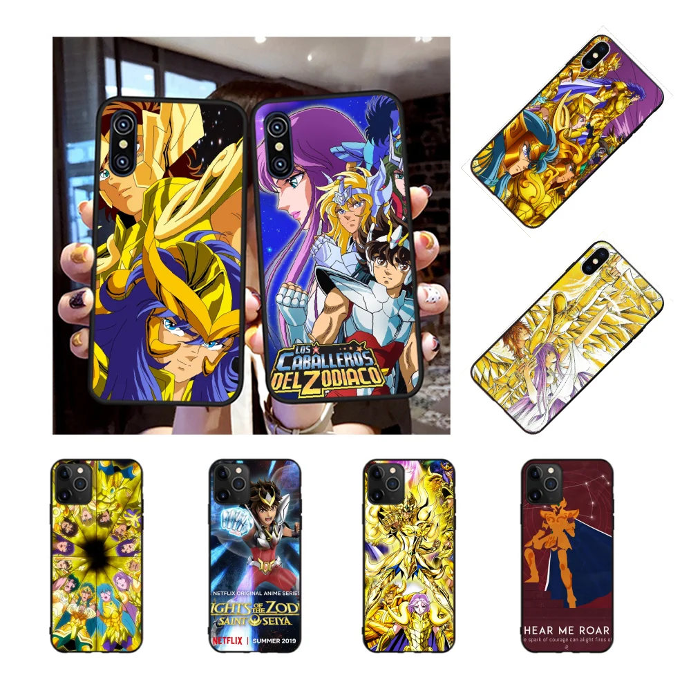 Чехол для телефона NBDRUICAI с аниме Saint Seiya чехлы iPhone 11 pro XS MAX 8 7 6 6S Plus X 5S SE XR | Мобильные