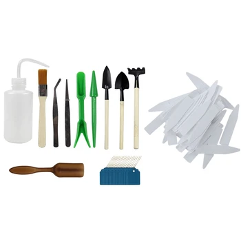 10Pcs Miniature Gardening Hand Tools Set with 100 Pcs Reusable Pvc Plant Tag Label Label Sign Sorting Tool
10Pcs Miniature Gardening Hand Tools Set with 100 Pcs Reusable Pvc Plant Tag Label Label Sign Sorting Tool