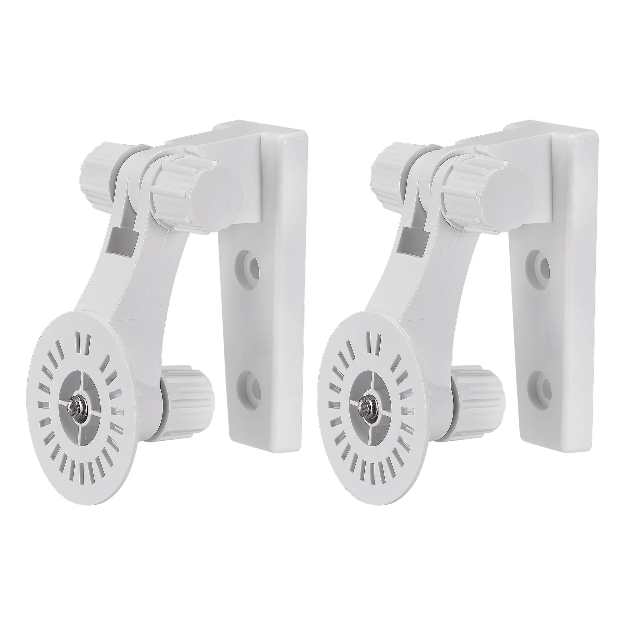 

2Pcs Adjustable Security Camera Bracket Plastic Wall Mount CCTV Stand 110mm Height for Home Surveillance System Mounting White