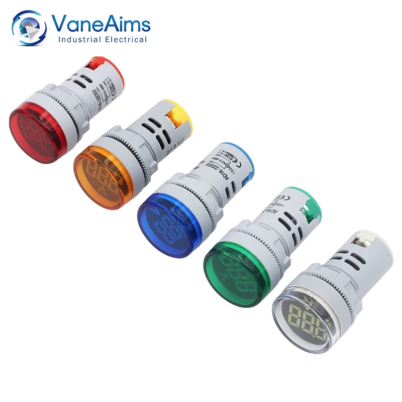 22MMSmall AC voltage display instrument signal lamp AC12V-500V equipment voltage detection monitoring round digital indicator
22MMSmall AC voltage display instrument signal lamp AC12V-500V equipment voltage detection monitoring round digital indicator